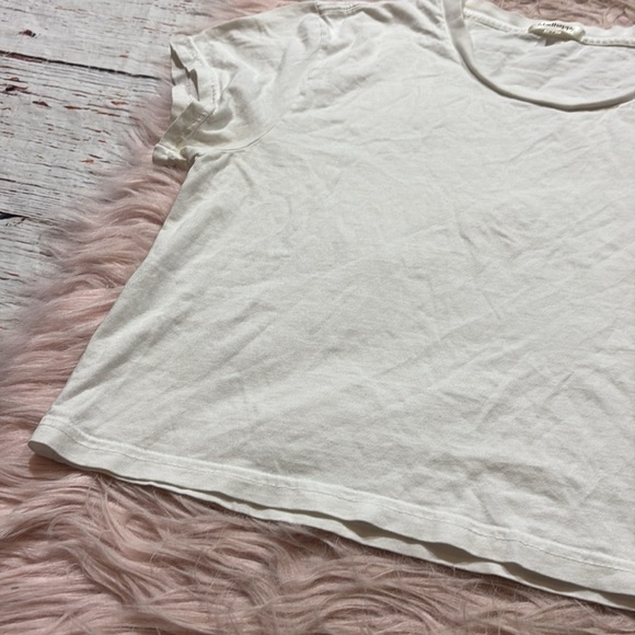 Madhappy White Cropped Short Sleeve Crew Tee sz M - Picture 6 of 9